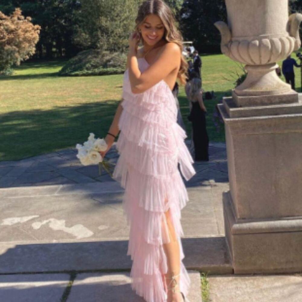 Tulle tiered gown the bar